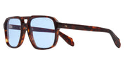 Ottica Mondello Roma - Cutler and Gross - CGSN-1394-57-07 - 1394 - DARK TURTLE / BLUE LENS - Acetate - shape Aviator - dark tortoise - EYEWEAR - SUNGLASSES - Unisex,Uomo,Donna,Women,Men - lens Blue - Made In Italy