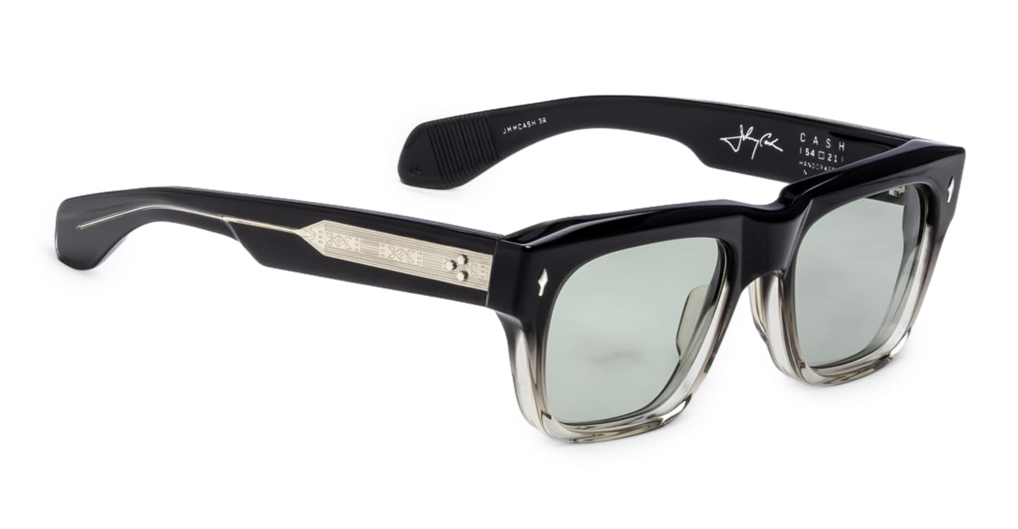 Ottica Mondello Roma - Jacques Marie Mage - JMMCASH-3R - JOHNNY CASH BY JMM: CASH - BLACK FADE - Acetate - shape  - Black - EYEWEAR - SUNGLASSES - Uomo,Men - lens  - Made In Japan