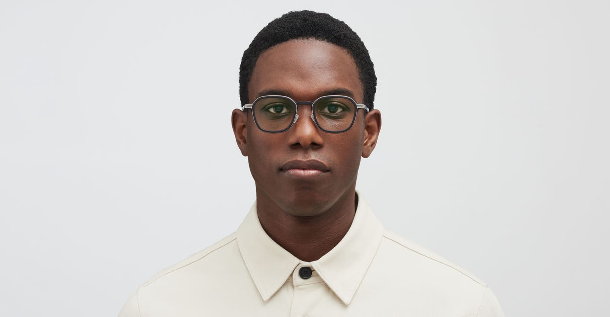 Ottica Mondello Roma - Mykita - 10066821 - FIR MH49 - Black / Matte Silver RX - stainless steel - shape Squared - black, silver - EYEWEAR - EYEGLASSES - Unisex,Uomo,Donna,Women,Men - lens Clear - Made In Germany