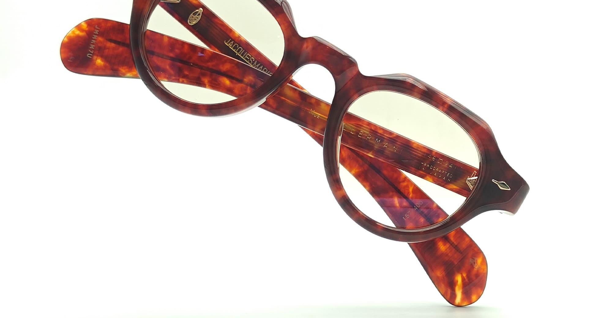 Ottica Mondello Roma - Jacques Marie Mage - JMMKMRX-7U - KELLERMAN - BRECCIA RX - Acetate - shape Panto - Havana - EYEWEAR - EYEGLASSES - Unisex,Uomo,Donna,Women,Men - lens Clear - Made In Japan