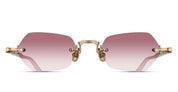 Ottica Mondello Roma - Matsuda - M5011.SG.BG-MW.50 - M5011 - BRUSHED GOLD / MILK WHITE - titanium, acetate - shape Hexagonal - Gold, White - EYEWEAR - SUNGLASSES - Unisex,Uomo,Donna,Women,Men - lens Gradient pink - Made In Japan
