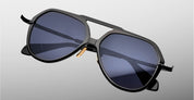Ottica Mondello Roma - Jacques Marie Mage - JMMFW-G4 - MAXIME - SOHO - Acetate, titanium - shape Navigator - Black - EYEWEAR - SUNGLASSES - Unisex,Uomo,Donna,Women,Men - lens Grey - Made In Japan