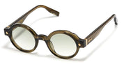 Ottica Mondello Roma - John Dalia - P13-C163-46 - Project 13 (46) - C163 Olive Translucid / Gold - Acetate - shape Round - green, gold - EYEWEAR - SUNGLASSES - Unisex,Uomo,Donna,Women,Men - lens Gradient green - Made In France