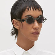 Ottica Mondello Roma - Kuboraum - KRSZ50RH0000002Y - MASK Z50 RH - DARK MATT GUNMETAL - metal, acetate - shape Round - grey - EYEWEAR - SUNGLASSES - Unisex,Uomo,Donna,Women,Men - lens Grey - Made In Italy