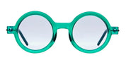 Ottica Mondello Roma - Kuboraum - KRS0P1SEA000002L - MASK P1 - SEA - Acetate - shape Round - green - EYEWEAR - SUNGLASSES - Unisex,Uomo,Donna,Women,Men - lens light blue - Made In Italy