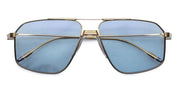 Ottica Mondello Roma - Jacques Marie Mage - JMMJG-19H - JAGGER - CIEL - Titanium - shape Aviator - Gold - EYEWEAR - SUNGLASSES - Unisex,Uomo,Donna,Women,Men - lens Blue - Made In Japan