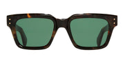 Ottica Mondello Roma - Cutler and Gross - CGSN-1434-53-02 - 1434 - HAVANA - Acetate - shape Squared - Black - EYEWEAR - SUNGLASSES - Unisex,Uomo,Donna,Women,Men - lens Green - Made In Italy