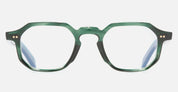 Ottica Mondello Roma - Cutler and Gross - CGOP-GR11-48-03 - GR11 - STRIPED DARK GREEN RX - Acetate - shape Octagonal - green - EYEWEAR - EYEGLASSES - Unisex,Uomo,Donna,Women,Men - lens Clear - Made In Italy