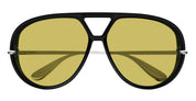 Ottica Mondello Roma - Bottega Veneta - BV1274S-002 - BV1274S-002 - BLACK / SILVER - Acetate, metal - shape Pilot - black, silver - EYEWEAR - SUNGLASSES - Donna,Women - lens Green - Made In Japan