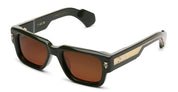 Ottica Mondello Roma - T HENRI - TAAR - TAYCAN - BRIGADE - Acetate - shape Squared - dark green - EYEWEAR - SUNGLASSES - Unisex,Uomo,Donna,Women,Men - lens bronze - Made In Japan