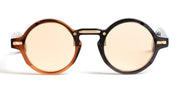 Ottica Mondello Roma - Movitra - ERROR 404 LIGHT BROWN S - ERROR 404 - BLACK - LIGHT BROWN / GOLD LENS - Acetate - shape Round - black, brown - EYEWEAR - SUNGLASSES - Uomo,Men - lens Gold - Made In Italy