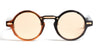 Ottica Mondello Roma - Movitra - ERROR 404 LIGHT BROWN S - ERROR 404 - BLACK - LIGHT BROWN / GOLD LENS - Acetate - shape Round - black, brown - EYEWEAR - SUNGLASSES - Uomo,Men - lens Gold - Made In Italy