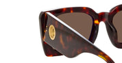 Ottica Mondello Roma - LINDA FARROW - LFL1297C2SUN - NIEVE DARK T-SHELL / YELLOW GOLD - Acetate - shape Squared - Tortoise - EYEWEAR - SUNGLASSES - Donna,Women - lens Brown - MadeIn Italy