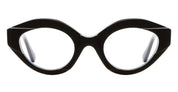 Ottica Mondello Roma - Kuboraum - KROK44BS000000OP - MASK K44 BS - BLACK SHINE RX - Acetate - shape Cat-eye - Black - EYEWEAR - EYEGLASSES - Unisex,Uomo,Donna,Women,Men - lens Clear - Made In Italy