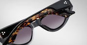 Ottica Mondello Roma - Jacques Marie Mage - J-ESN-SM-S6011A-OS - SEYMOUR - NEXT 11 - Acetate - shape Cat-eye - Black - EYEWEAR - SUNGLASSES - Donna,Women - lens Gradient black - Made In Japan