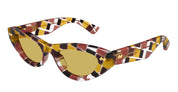 Ottica Mondello Roma - Bottega Veneta - BV1350S-003 - BV1350S-003 - MULTICOLOR - Acetate - shape Cat-eye - brown - EYEWEAR - SUNGLASSES - Donna,Women - lens yellow - Made In Japan