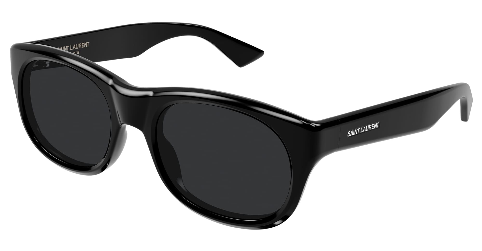Ottica Mondello Roma - Saint Laurent - SL 815 ROMY-001 - SL 815 ROMY-001 - BLACK - Acetate - shape Round - Black - EYEWEAR - SUNGLASSES - Donna,Women - lens Grey - Made In Italy