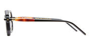 Ottica Mondello Roma - Kuboraum - KRS0P8BMH000002F - MASK P8 - BLACK MATTE / HAVANA - Acetate - shape Navigator - black, havana - EYEWEAR - SUNGLASSES - Unisex,Uomo,Donna,Women,Men - lens Grey - Made In Italy