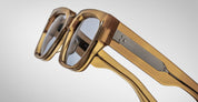 Ottica Mondello Roma - Jacques Marie Mage - JMMEZ-14K - ENZO - SAFFRON - Acetate - shape Squared - brown - EYEWEAR - SUNGLASSES - Uomo,Men - lens Grey - Made In Japan