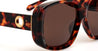 Ottica Mondello Roma - LINDA FARROW - LFL1529C2SUN - ASTRID - T-SHELL - Acetate - shape Squared - Tortoise - EYEWEAR - SUNGLASSES - Donna,Women - lens Brown - Made In Japan