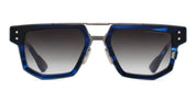 Ottica Mondello Roma - DITA - DTS478-A-03 - MACH-NINE - BLUE SWIRL / ANTIQUE SILVER - Acetate, titanium - shape Squared - Silver, blue - EYEWEAR - SUNGLASSES - Uomo,Men - lens Gradient grey - Made In Japan