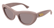 Ottica Mondello Roma - Bottega Veneta - BV1282S-004 - BV1282S-004 - PINK - Acetate - shape Cat-eye - pink - EYEWEAR - SUNGLASSES - Donna,Women - lens violet - Made In Japan