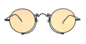 Ottica Mondello Roma - Matsuda - 10601H.SG.MBK.45 - 10601H - MATTE BLACK / CAFE ORANGE - Titanium - shape Round - black matte - EYEWEAR - SUNGLASSES - Uomo,Men - lens orange - Made In Japan
