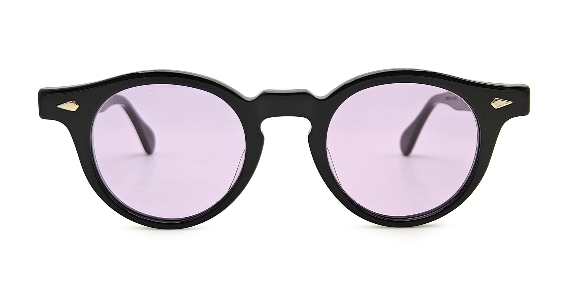  PURPLE LENS - Acetate - shape Panto - Black - EYEWEAR - SUNGLASSES - Unisex,Uomo,Donna,Women,Men - lens purple - Made In Japan