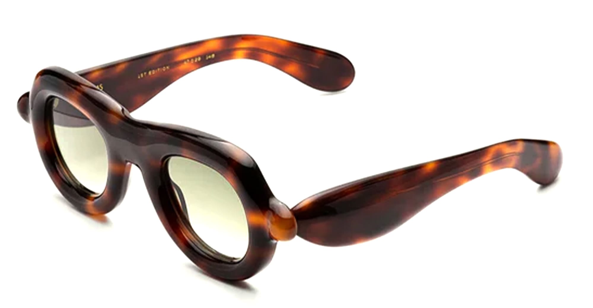 Ottica Mondello Roma - Paloceras - pebble-havana-gold-vx - PEBBLE - HAVANA GOLD VX - Acetate - shape Pilot - Tortoise - EYEWEAR - SUNGLASSES - Unisex,Uomo,Donna,Women,Men - lens Gradient green - Made In China