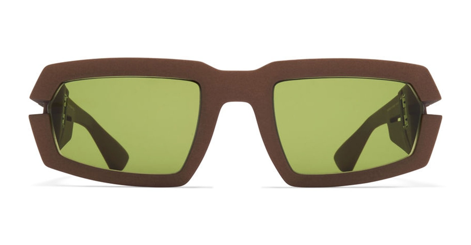  EUPHOSEGREEN LENS - nylon - shape Rectangular - brown - EYEWEAR - SUNGLASSES - Unisex,Uomo,Donna,Women,Men - lens Green - Made In Germany