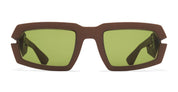 Ottica Mondello Roma - Mykita - 10089290 - INCHEON - MD37 CASHMERE GREY / EUPHOSEGREEN LENS - nylon - shape Rectangular - brown - EYEWEAR - SUNGLASSES - Unisex,Uomo,Donna,Women,Men - lens Green - Made In Germany