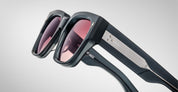 Ottica Mondello Roma - Jacques Marie Mage - JMMEZ-13Y - ENZO - MINK - Acetate - shape Squared - grey - EYEWEAR - SUNGLASSES - Unisex,Uomo,Donna,Women,Men - lens Pink - Made In Japan