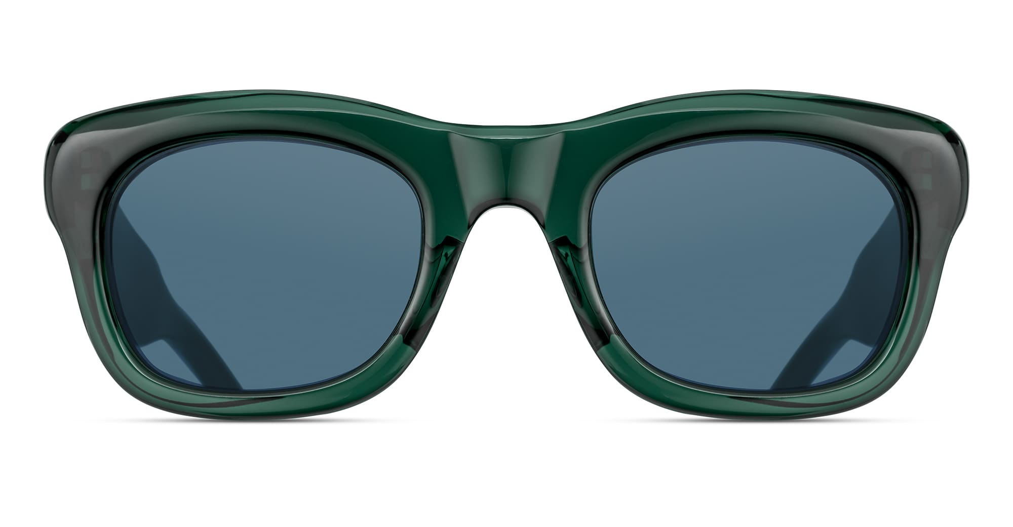 Ottica Mondello Roma - Matsuda - M1042.SG.BGN.50 - M1042 - BOTTLE GREEN / BLUE GREY - Acetate - shape Squared - green - EYEWEAR - SUNGLASSES - Unisex,Uomo,Donna,Women,Men - lens Blue - Made In Japan