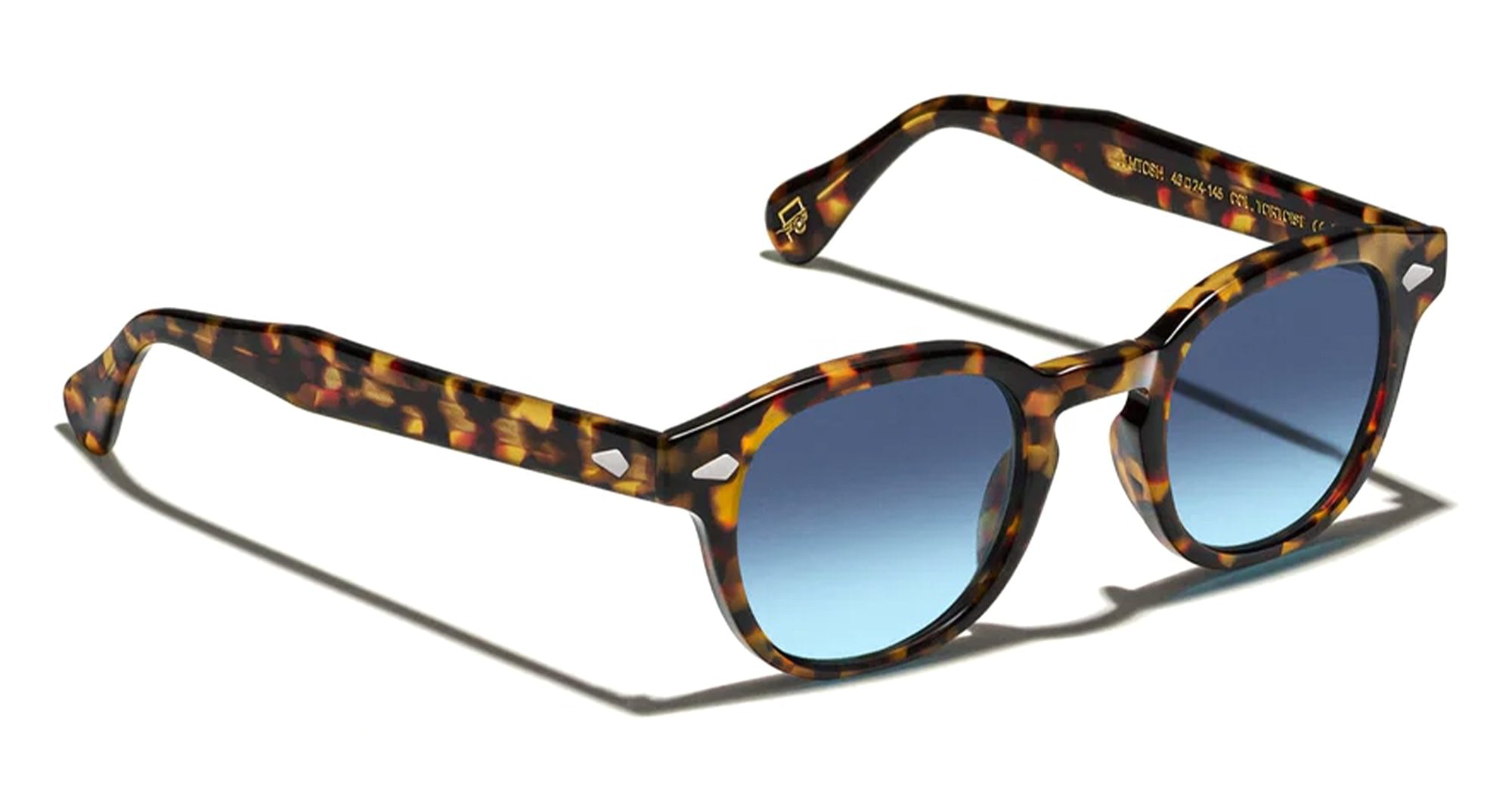  CUSTOM DENIM BLUE LENS - Acetate - shape Classic - Black - EYEWEAR - SUNGLASSES - Unisex,Uomo,Donna,Women,Men - lens Gradient blue - Made In China