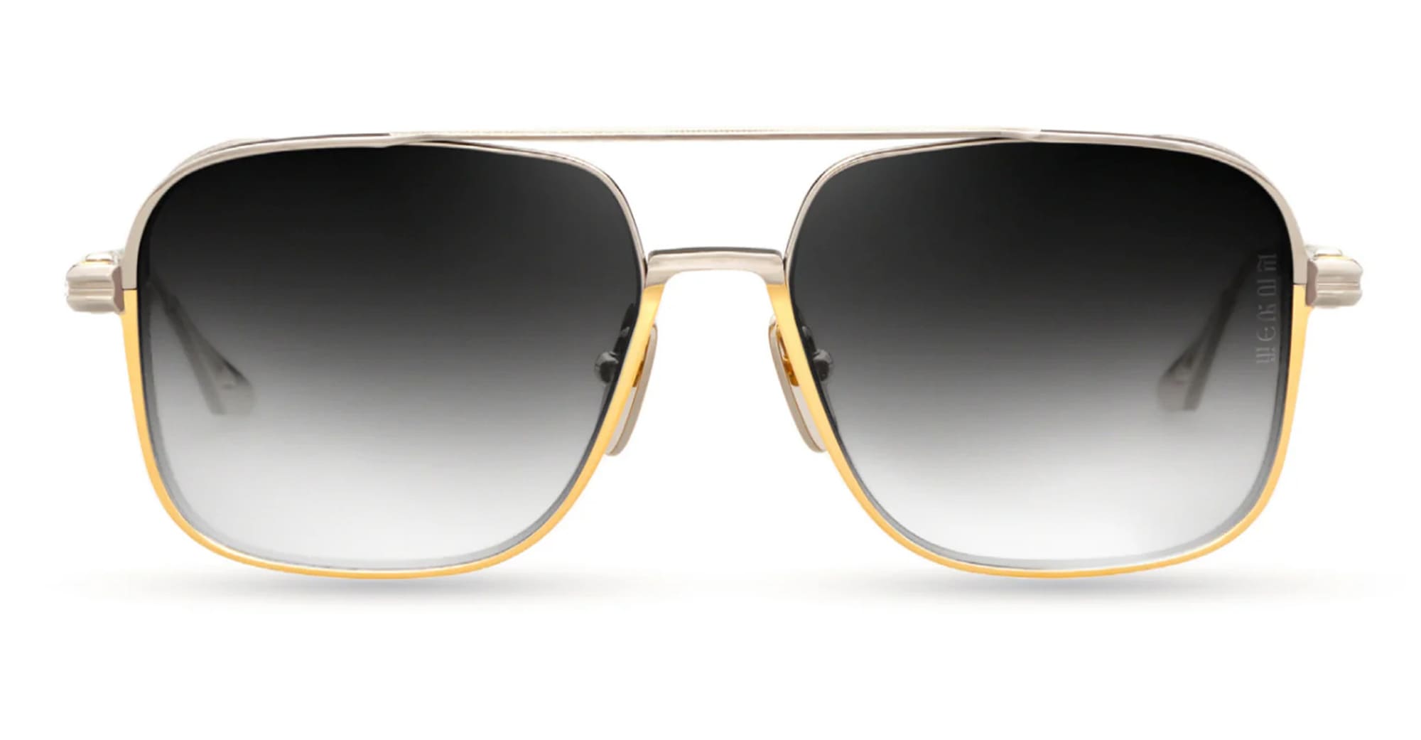 Ottica Mondello Roma - DITA - DES011-A-03 - EPILUXURY 11 - BLACK PALLADIUM / 22K YELLOW GOLD - Acetate, titanium - shape Navigator - Black, gold - EYEWEAR - SUNGLASSES - Uomo,Men - lens Gradient grey - Made In Japan