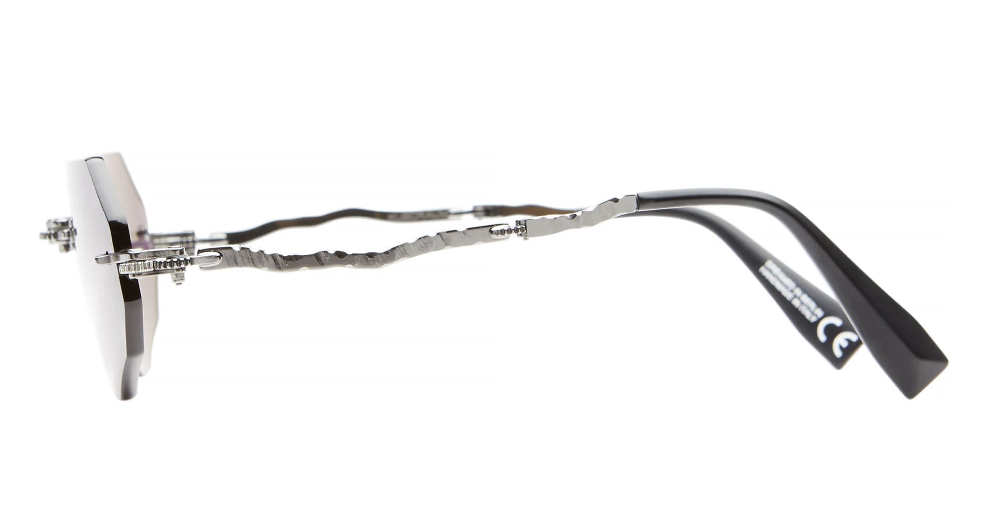 Ottica Mondello Roma - Kuboraum - KRSH44BBS000004Y - MASK H44 BB - MATTE BLACK - metal, acetate - shape Cat-eye - Black - EYEWEAR - SUNGLASSES - Unisex,Uomo,Donna,Women,Men - lens dark grey - Made In Italy