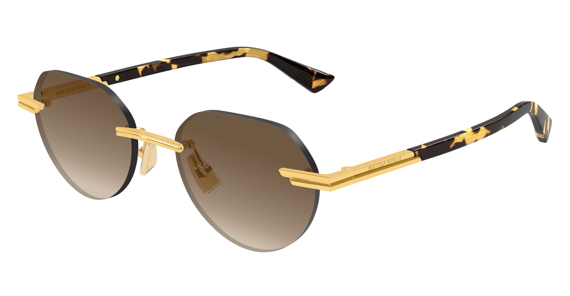  HAVANA - Metal - shape Round - Gold - EYEWEAR - SUNGLASSES - Uomo,Men - lens Brown - Made In Japan
