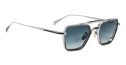 Ottica Mondello Roma - Jacques Marie Mage - JMMCMD-P3 - COMMODORE - PACIFIC - Titanium - shape Squared - Silver - EYEWEAR - SUNGLASSES - Unisex,Uomo,Donna,Women,Men - lens Gradient blue - Made In Japan