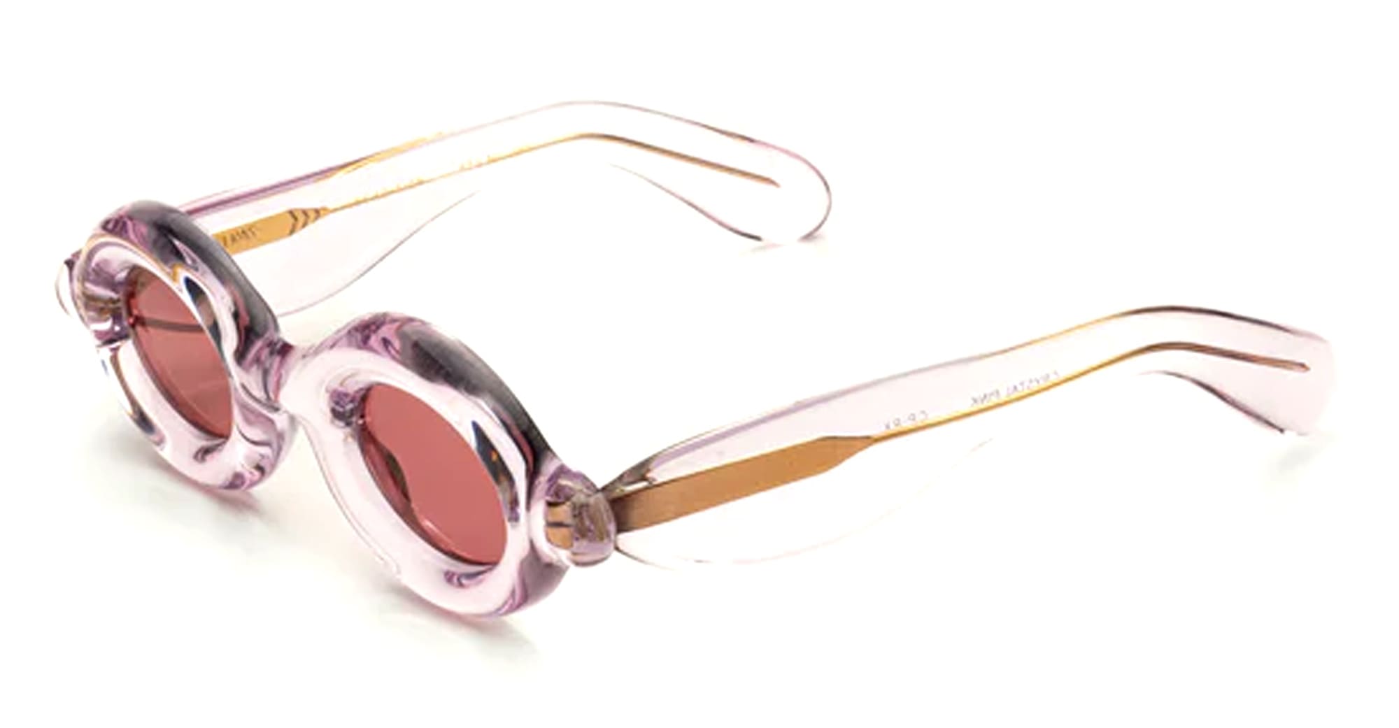 Ottica Mondello Roma - Paloceras - Pebble-Crystal-Pink-RX - PEBBLE - CRYSTAL / PINK RX - Acetate - shape Round - transparent pink - EYEWEAR - SUNGLASSES - Unisex,Uomo,Donna,Women,Men - lens Pink - Made In China