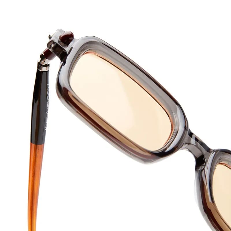 Ottica Mondello Roma - Kuboraum - KRS0P2GRY000002R - MASK P2 GRY - TRANSPARENT DARK GREY - Acetate - shape Squared - grey - EYEWEAR - SUNGLASSES - Unisex,Uomo,Donna,Women,Men - lens orange - Made In Italy