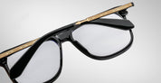 Ottica Mondello Roma - Jacques Marie Mage - JMMKDRX-88 - KIRKLAND - BLACK RX - acetate, titanium  - shape Navigator - Black - EYEWEAR - EYEGLASSES - Uomo,Men - lens Clear - Made In Japan