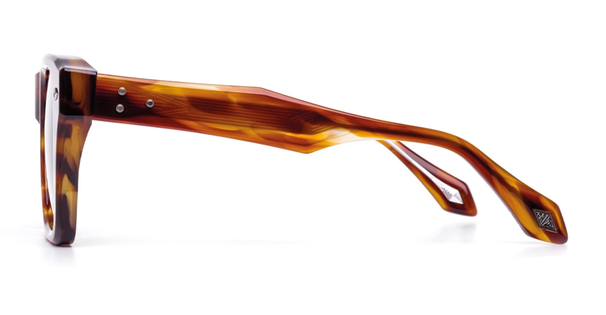  green lens - Acetate - shape Squared - Havana - EYEWEAR - SUNGLASSES - Unisex,Uomo,Donna,Women,Men - lens Green - Made In Japan