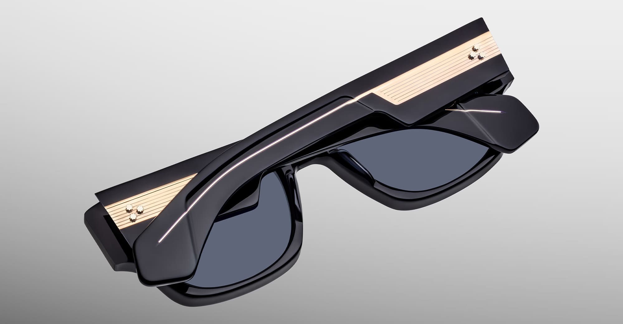 Ottica Mondello Roma - Jacques Marie Mage - JMMEZL-A8 - DINO - LACQUER - Acetate - shape Rectangular - blue - EYEWEAR - SUNGLASSES - Unisex,Uomo,Donna,Women,Men - lens Blue - Made In Japan