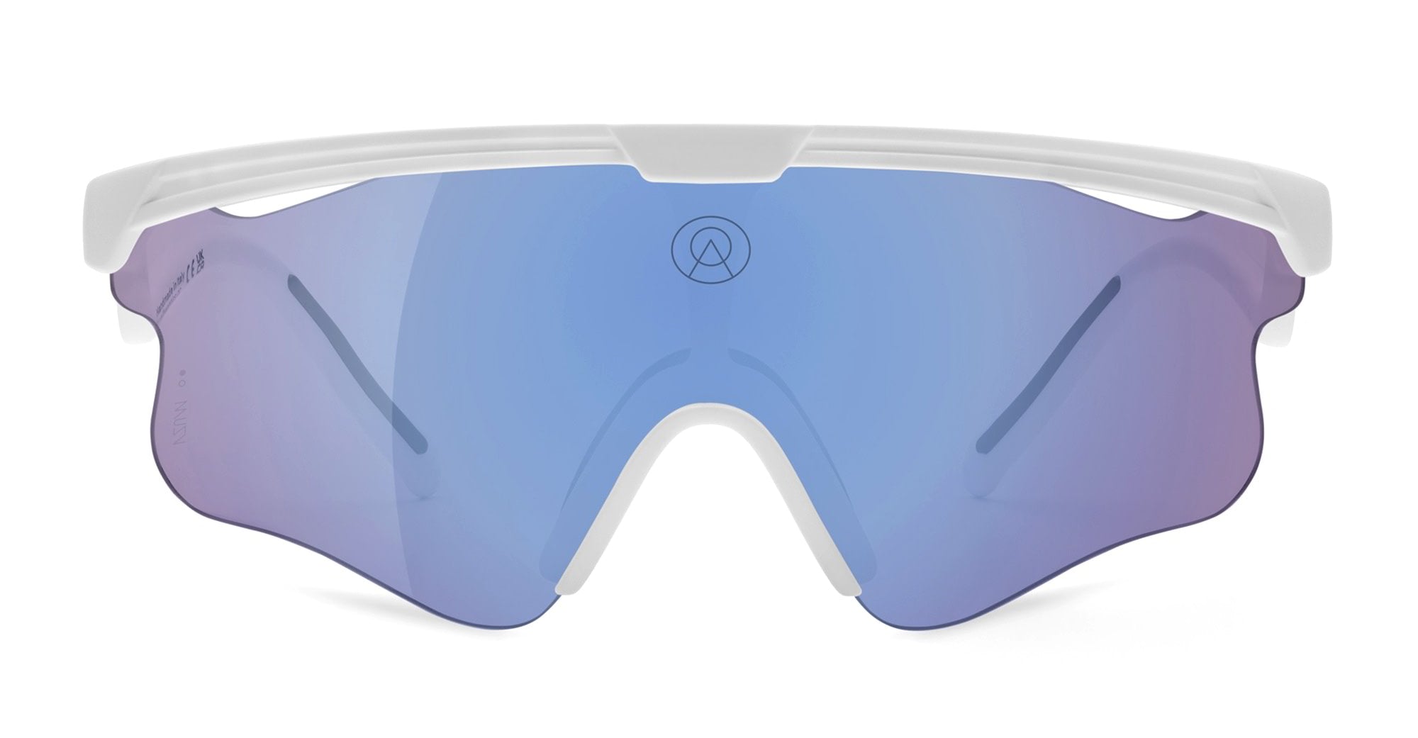 Ottica Mondello Roma - Alba Optics - 8050054514659 - DELTA LEI - WHITE / VZUM F-LENS LEI - Tr90 - shape Mask - White - EYEWEAR - SUNGLASSES - Unisex,Uomo,Donna,Women,Men - lens purple - Made In Italy