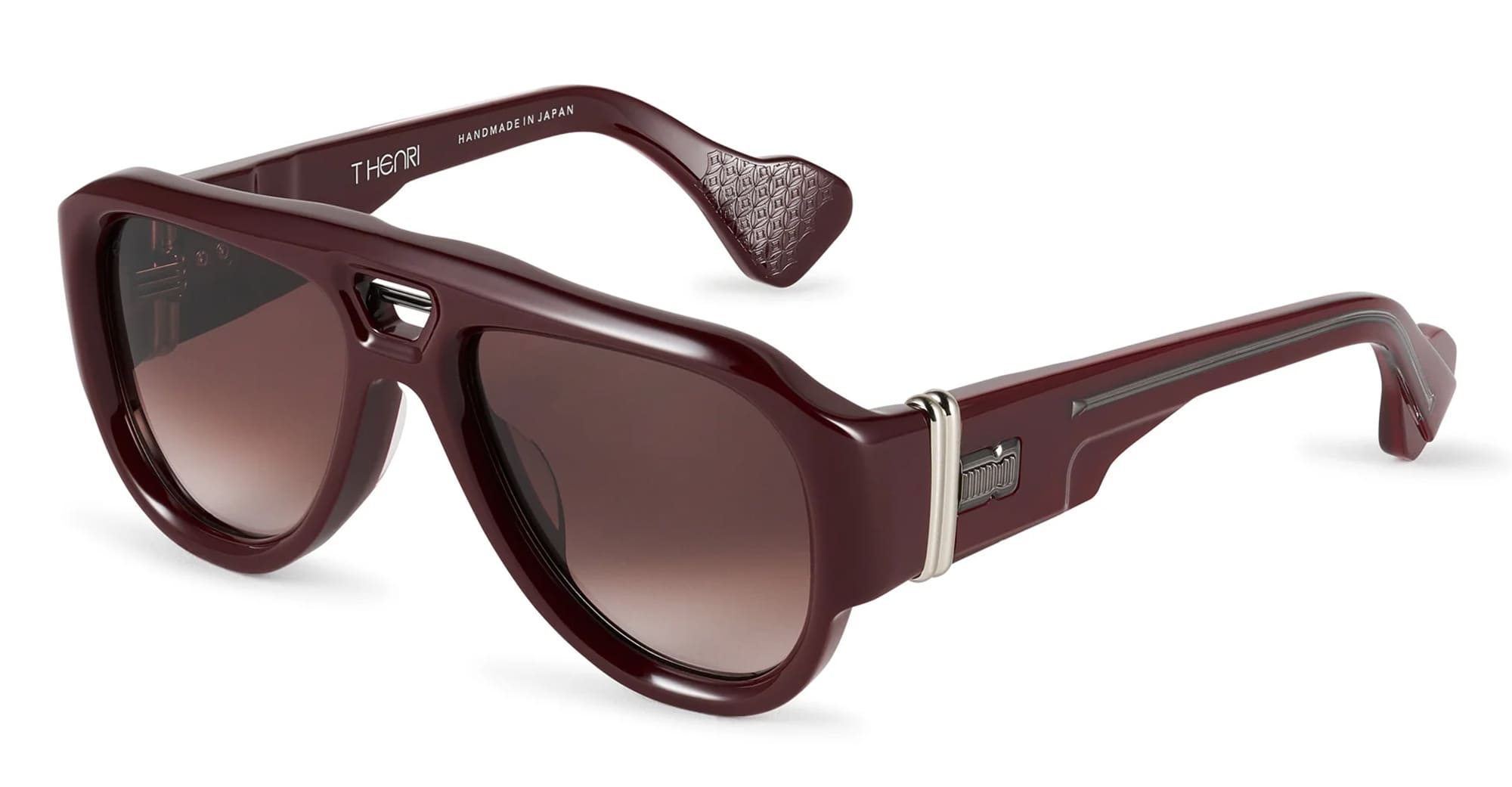 Ottica Mondello Roma - T HENRI - TRAX - TR2 - OXBLOOD - Acetate - shape Aviator - burgundy - EYEWEAR - SUNGLASSES - Unisex,Uomo,Donna,Women,Men - lens burgundy - Made In Japan
