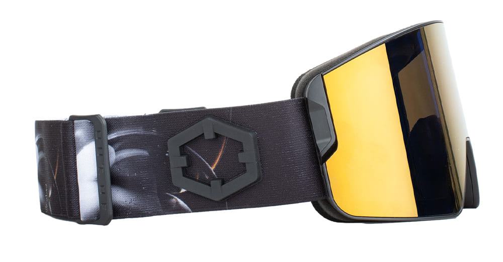 Ottica Mondello Roma - Out Of - XG159117M - ZENITH - BUBBLES / GOLD24 MCI LENS MEDIUM - nylon - shape Mask - black, white - EYEWEAR - GOGGLES - Unisex,Uomo,Donna,Women,Men - lens Gold - Made In Italy