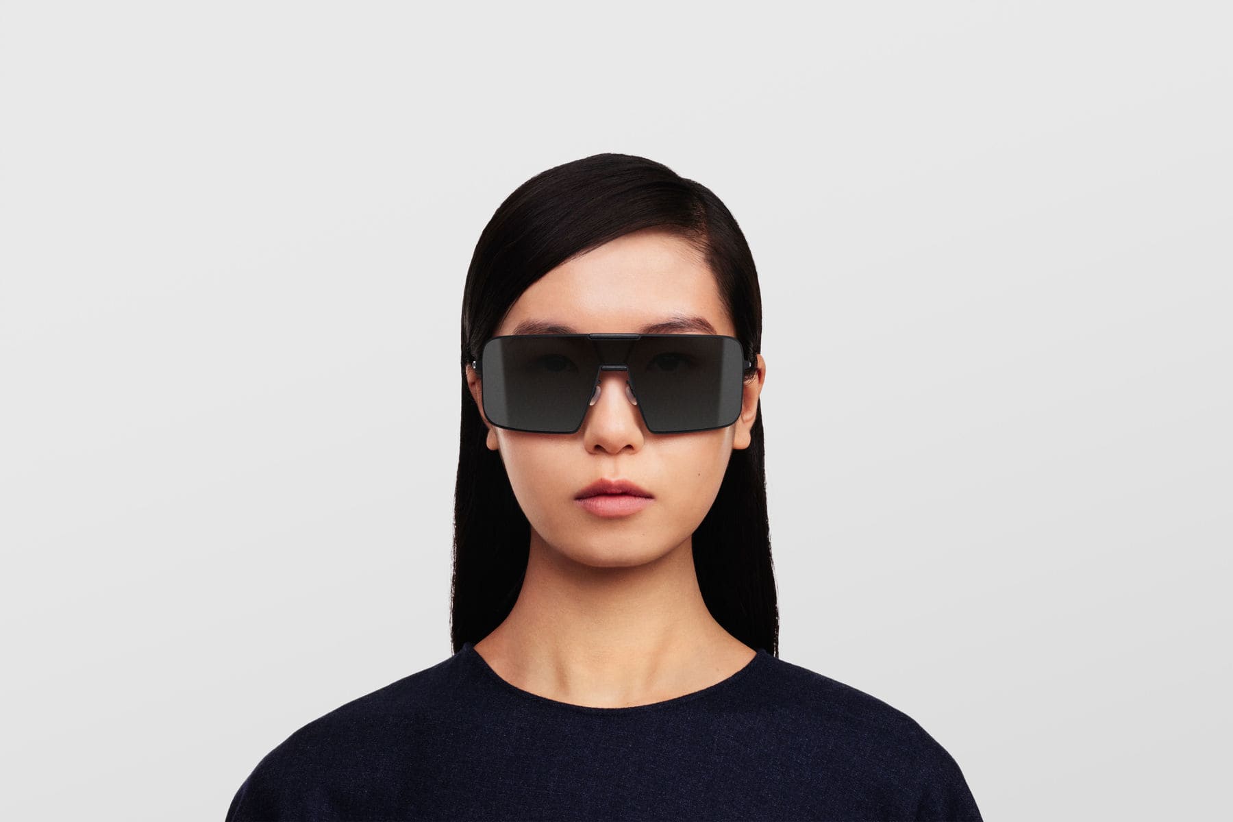 Ottica Mondello Roma - Mykita - 10087678 - MR004 MH73 - Black / Super Black len - stainless steel - shape  - Black - EYEWEAR - SUNGLASSES - Unisex,Uomo,Donna,Women,Men - lens  - Made In Germany
