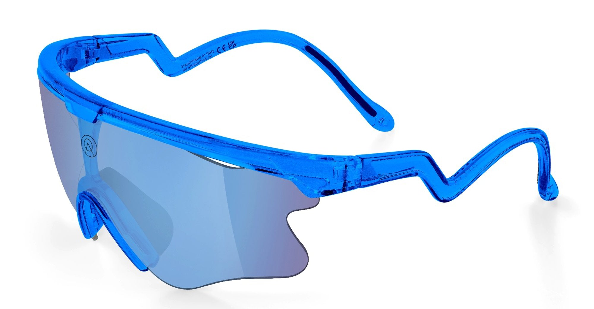Ottica Mondello Roma - Alba Optics - 8050054517582 - DELTA LEI - BLUE GLOSSY / VZUM F-LENS FLM - Tr90 - shape Mask - blue - EYEWEAR - SUNGLASSES - Unisex,Uomo,Donna,Women,Men - lens purple - Made In Italy