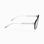 Ottica Mondello Roma - Akoni - AKX-538A-55 - ARGO - BLACK RX - titanium, acetate - shape Navigator - Gold - EYEWEAR - EYEGLASSES - Uomo,Men - lens Clear - Made In Japan
