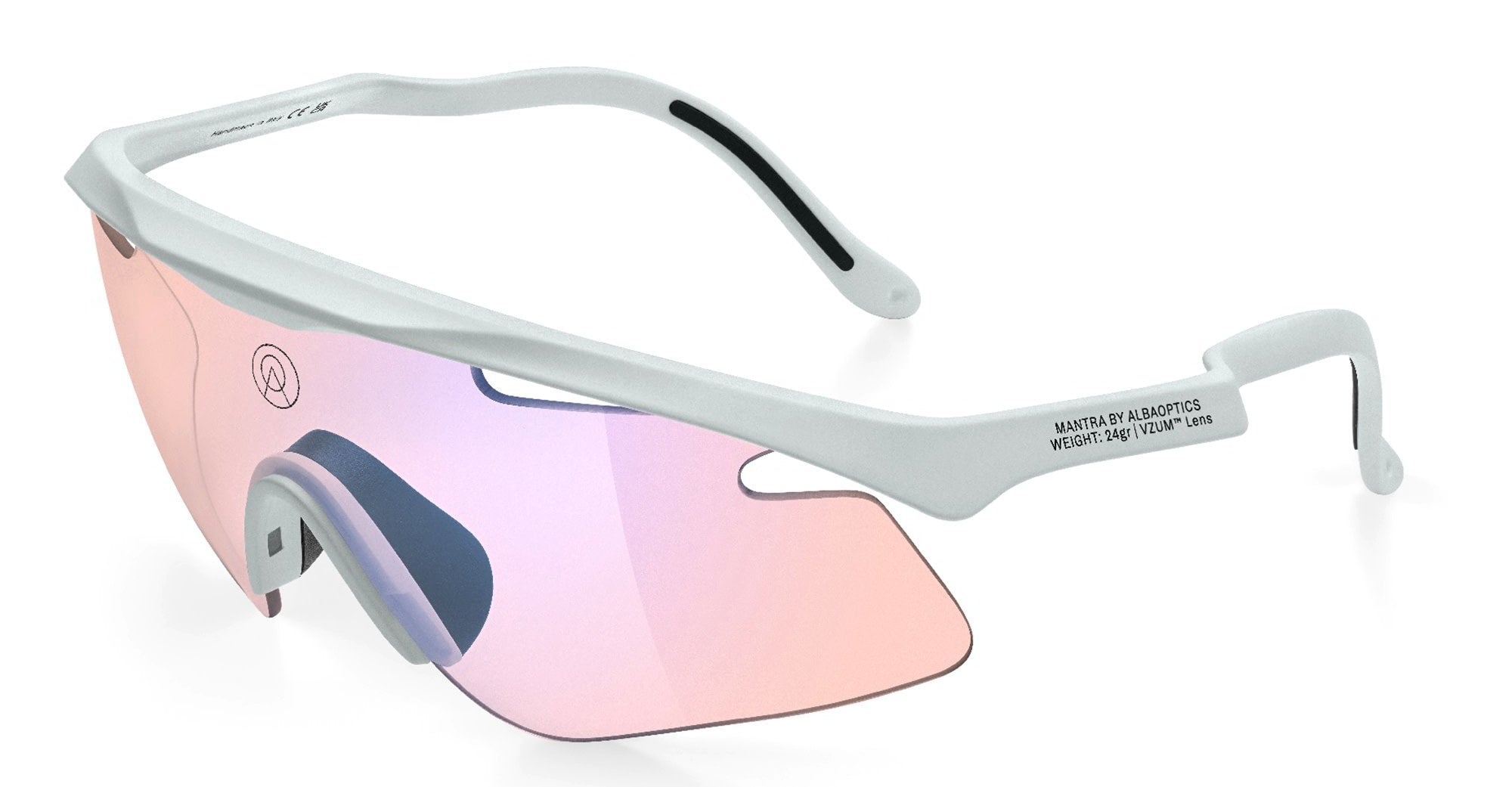 Ottica Mondello Roma - Alba Optics - 8050054518008 - MANTRA - ICE / VZUM F-LENS FLM - Tr90 - shape Mask - grey - EYEWEAR - SUNGLASSES - Unisex,Uomo,Donna,Women,Men - lens purple - Made In Italy
